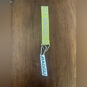 BAGGU Citron Keychain with Silver Hardware